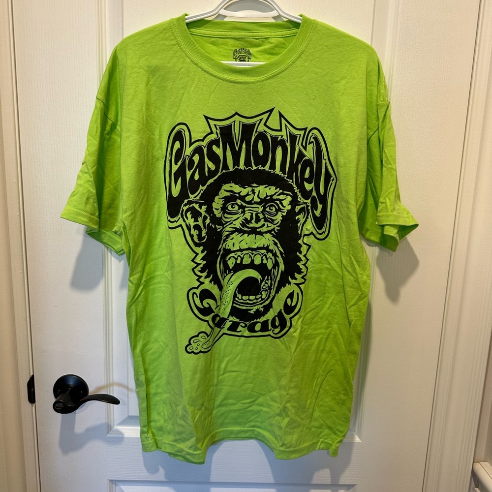 Gas Monkey Garage Neon Green Graphic Tee
